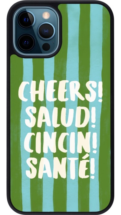 iPhone 12 / 12 Pro Case Hülle - Silikon schwarz Cheers 2026