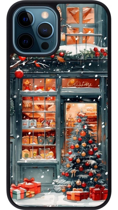 iPhone 12 / 12 Pro Case Hülle - Silikon schwarz Christmas 25 Xmas Shop