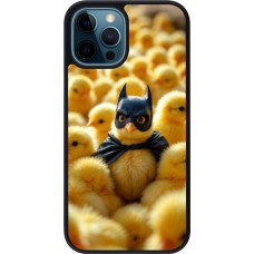 iPhone 12 / 12 Pro Case Hülle - Silikon schwarz Easter 2026 Chicken Batman