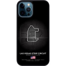 iPhone 12 / 12 Pro Case Hülle - Silikon schwarz F1 Track 2025 Las Vegas