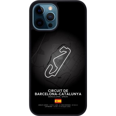 iPhone 12 / 12 Pro Case Hülle - Silikon schwarz F1 Track 2025 Spain