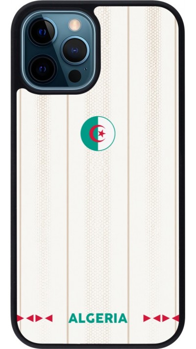 iPhone 12 / 12 Pro Case Hülle - Silikon schwarz Algerien 2026 personalisierbares Fussballtrikot