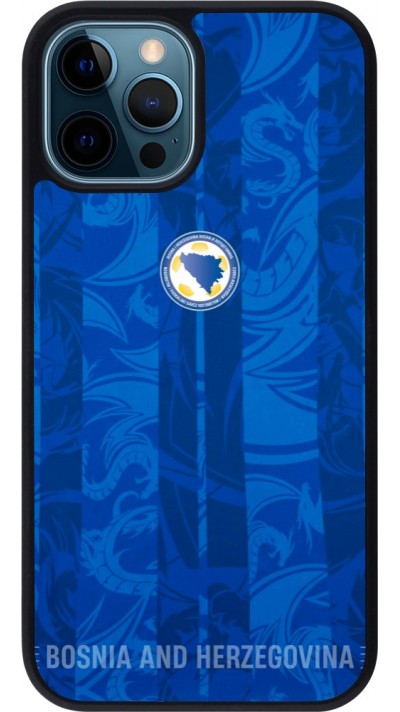 iPhone 12 / 12 Pro Case Hülle - Silikon schwarz Bosnien und Herzegowina 2026 personalisierbares Fussballtrikot