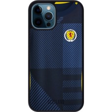 iPhone 12 / 12 Pro Case Hülle - Silikon schwarz Schottland personalisierbares Fussballtrikot
