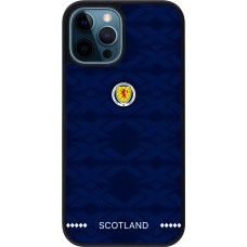 iPhone 12 / 12 Pro Case Hülle - Silikon schwarz Schottland 2026 personalisierbares Fussballtrikot