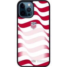 iPhone 12 / 12 Pro Case Hülle - Silikon schwarz Vereinigten Staaten 2026 personalisierbares Fussballtrikot