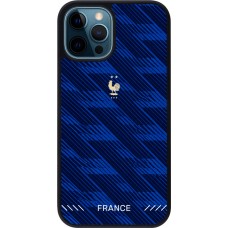 iPhone 12 / 12 Pro Case Hülle - Silikon schwarz Frankreich 2026 personalisierbares Fussballtrikot