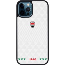 iPhone 12 / 12 Pro Case Hülle - Silikon schwarz Irak 2026 personalisierbares Fussballtrikot