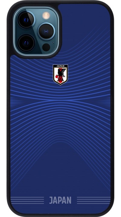 iPhone 12 / 12 Pro Case Hülle - Silikon schwarz Japan 2022 personalisierbares Fussballtrikot