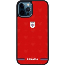 iPhone 12 / 12 Pro Case Hülle - Silikon schwarz Panama 2026 personalisierbares Fussballtrikot