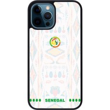 iPhone 12 / 12 Pro Case Hülle - Silikon schwarz Senegal 2026 personalisierbares Fussballtrikot