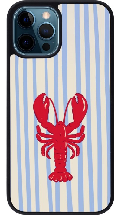 iPhone 12 / 12 Pro Case Hülle - Silikon schwarz Red lobster 2026