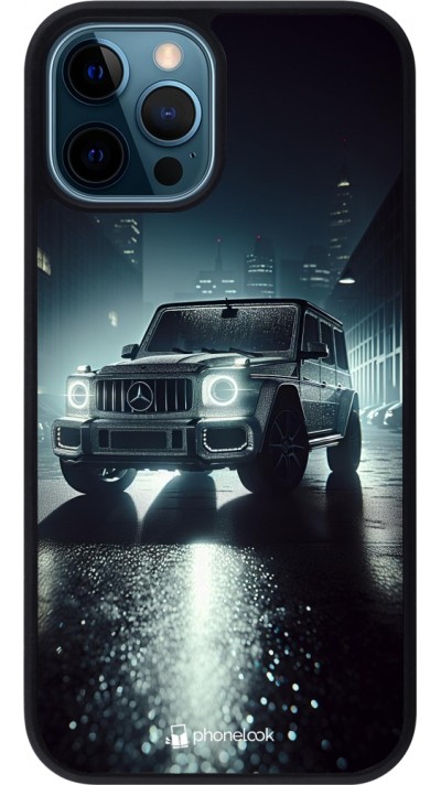 iPhone 12 / 12 Pro Case Hülle - Silikon schwarz Mercedes G AMG Nacht