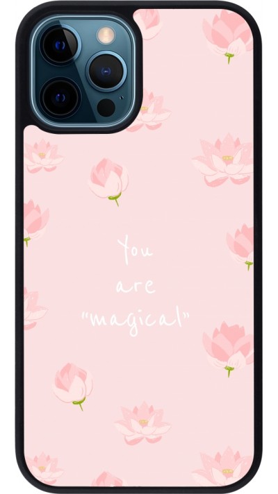 iPhone 12 / 12 Pro Case Hülle - Silikon schwarz Mom 2023 your are magical