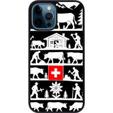 iPhone 12 / 12 Pro Case Hülle - Silikon schwarz Poya Schweiz 1 schwarz