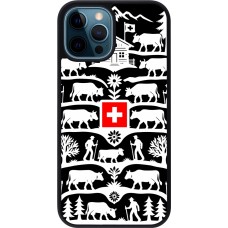 iPhone 12 / 12 Pro Case Hülle - Silikon schwarz Poya Schweiz 3 schwarz