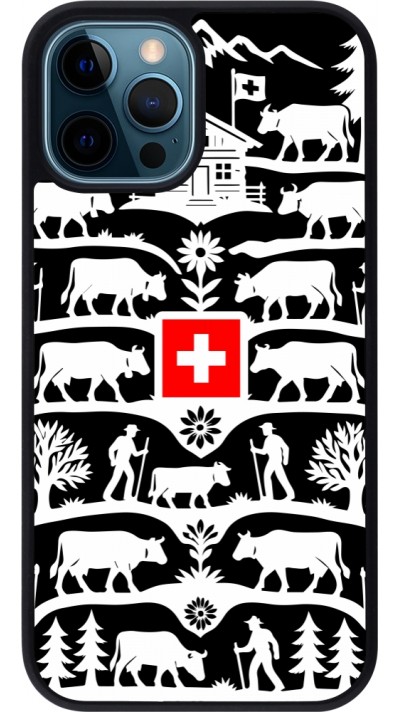 iPhone 12 / 12 Pro Case Hülle - Silikon schwarz Poya Schweiz 3 schwarz