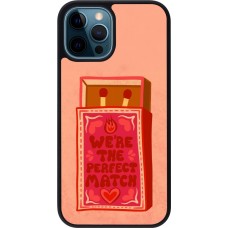 iPhone 12 / 12 Pro Case Hülle - Silikon schwarz Saint Valentines Day 26 Perfect Match