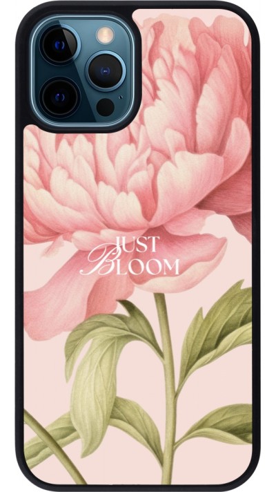 iPhone 12 / 12 Pro Case Hülle - Silikon schwarz Just Bloom 2026