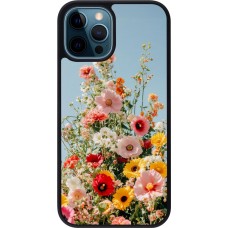 iPhone 12 / 12 Pro Case Hülle - Silikon schwarz Spring flowers Spring 2026