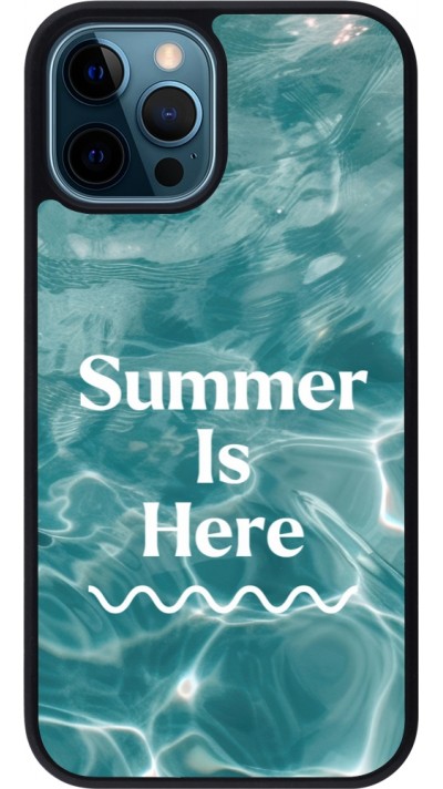 iPhone 12 / 12 Pro Case Hülle - Silikon schwarz Summer 2025 Summer is here