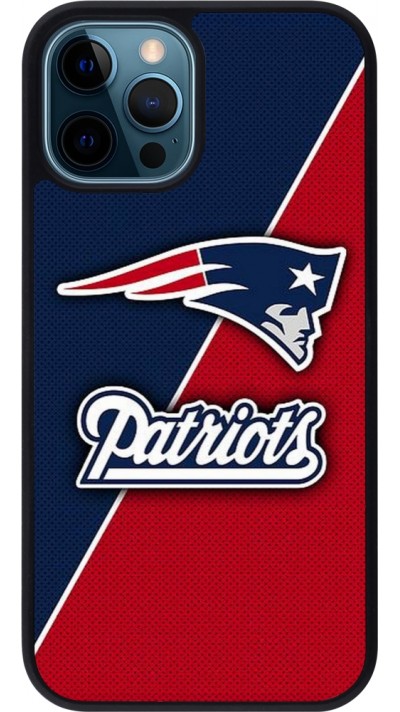 iPhone 12 / 12 Pro Case Hülle - Silikon schwarz Super Bowl 26 Patriots 1