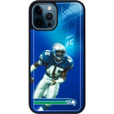 iPhone 12 / 12 Pro Case Hülle - Silikon schwarz Super Bowl 26 Seattle 1