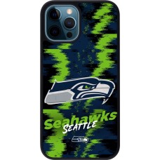 iPhone 12 / 12 Pro Case Hülle - Silikon schwarz Super Bowl 26 Seattle 2
