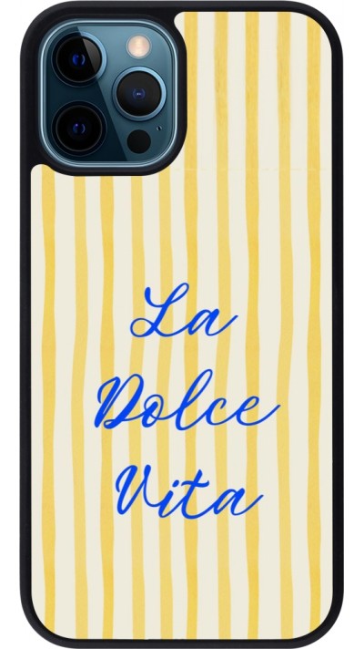 iPhone 12 / 12 Pro Case Hülle - Silikon schwarz The good life 2026