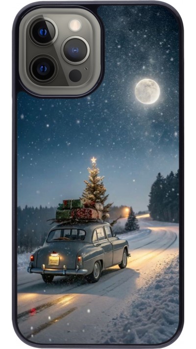 iPhone 12 Pro Max Case Hülle - Christmas 25 Car with Tree Xmas