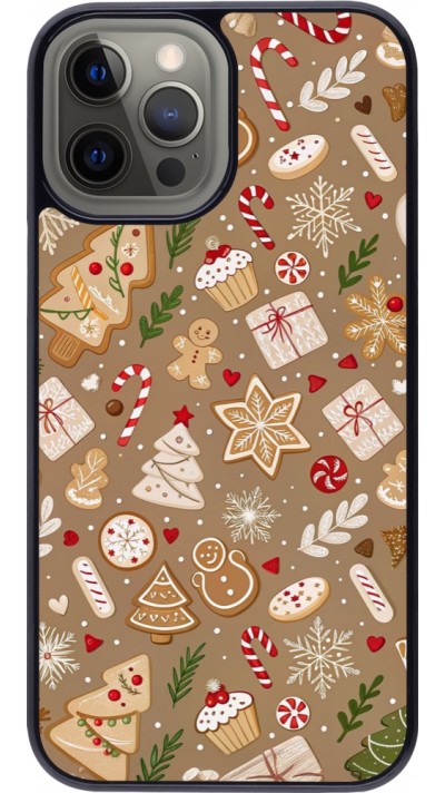 iPhone 12 Pro Max Case Hülle - Christmas 25 Pattern Ginger Cookie
