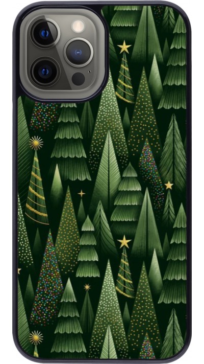 iPhone 12 Pro Max Case Hülle - Christmas 25 Pattern Xmas Tree