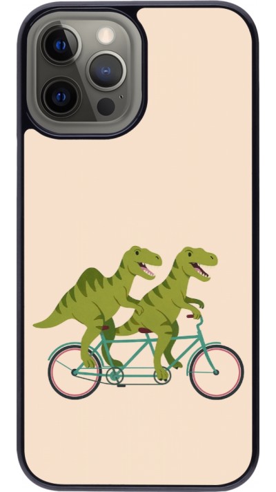 iPhone 12 Pro Max Case Hülle - Dinosaurs on bikes 2026