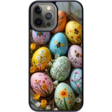 iPhone 12 Pro Max Case Hülle - Easter 2026 Eggs with bees