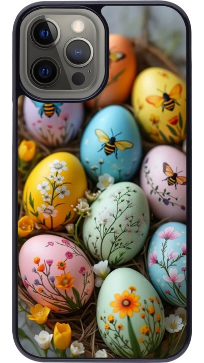 iPhone 12 Pro Max Case Hülle - Easter 2026 Eggs with bees