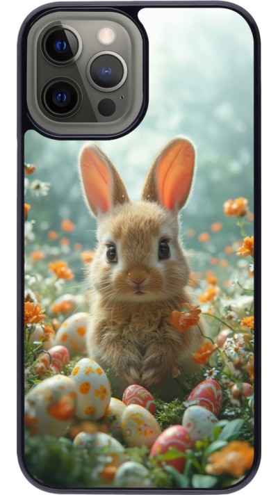 iPhone 12 Pro Max Case Hülle - Easter 2026 Rabbit in the garden
