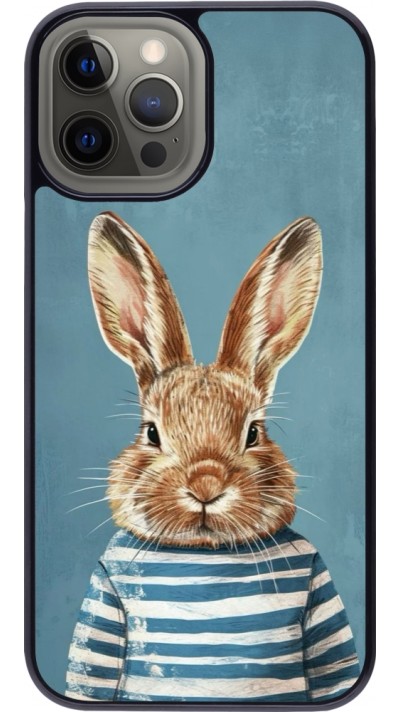 iPhone 12 Pro Max Case Hülle - Easter 2026 Rabbit navy