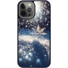 iPhone 12 Pro Max Case Hülle - Schneeflocke Solar Glanz