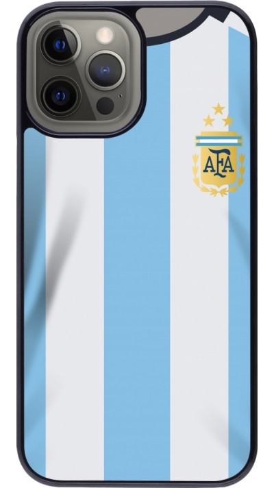 iPhone 12 Pro Max Case Hülle - Argentinien 2022 personalisierbares Fussballtrikot