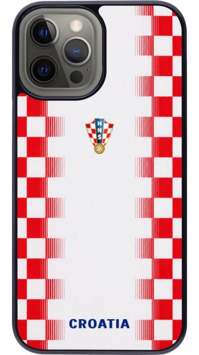 iPhone 12 Pro Max Case Hülle - Kroatien 2026 personalisierbares Fussballtrikot
