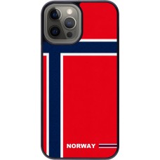 iPhone 12 Pro Max Case Hülle - Norwegen 2026 personalisierbares Fussballtrikot