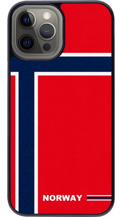 iPhone 12 Pro Max Case Hülle - Norwegen 2026 personalisierbares Fussballtrikot