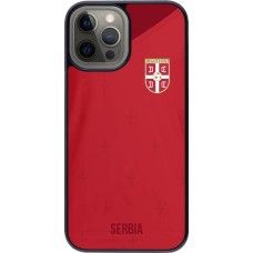 iPhone 12 Pro Max Case Hülle - Serbien 2022 personalisierbares Fussballtrikot