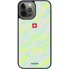 iPhone 12 Pro Max Case Hülle - Schweiz Away 2026 personalisierbares Fussballtrikot