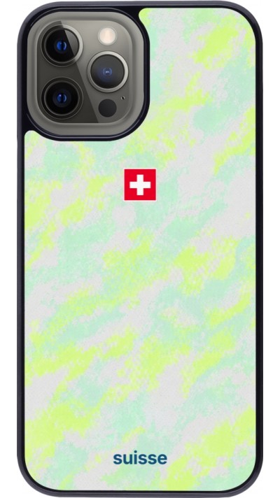 iPhone 12 Pro Max Case Hülle - Schweiz Away 2026 personalisierbares Fussballtrikot
