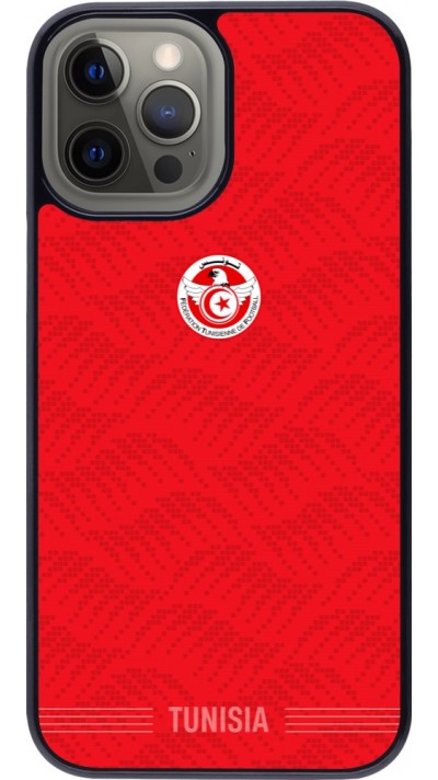 iPhone 12 Pro Max Case Hülle - Tunesien 2026 personalisierbares Fussballtrikot