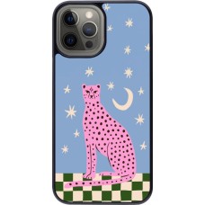 iPhone 12 Pro Max Case Hülle - Pink leopard with stars 2026