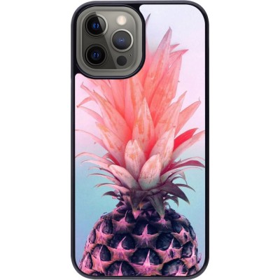 Hülle iPhone 12 Pro Max - Purple Pink Pineapple