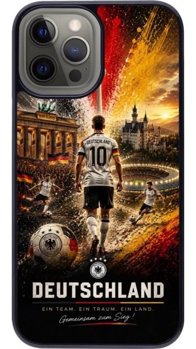 iPhone 12 Pro Max Case Hülle - Fussball Deutschland splash 2026