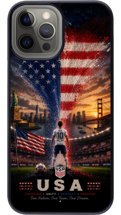 iPhone 12 Pro Max Case Hülle - Fussball Vereinigten Staaten splash 2026